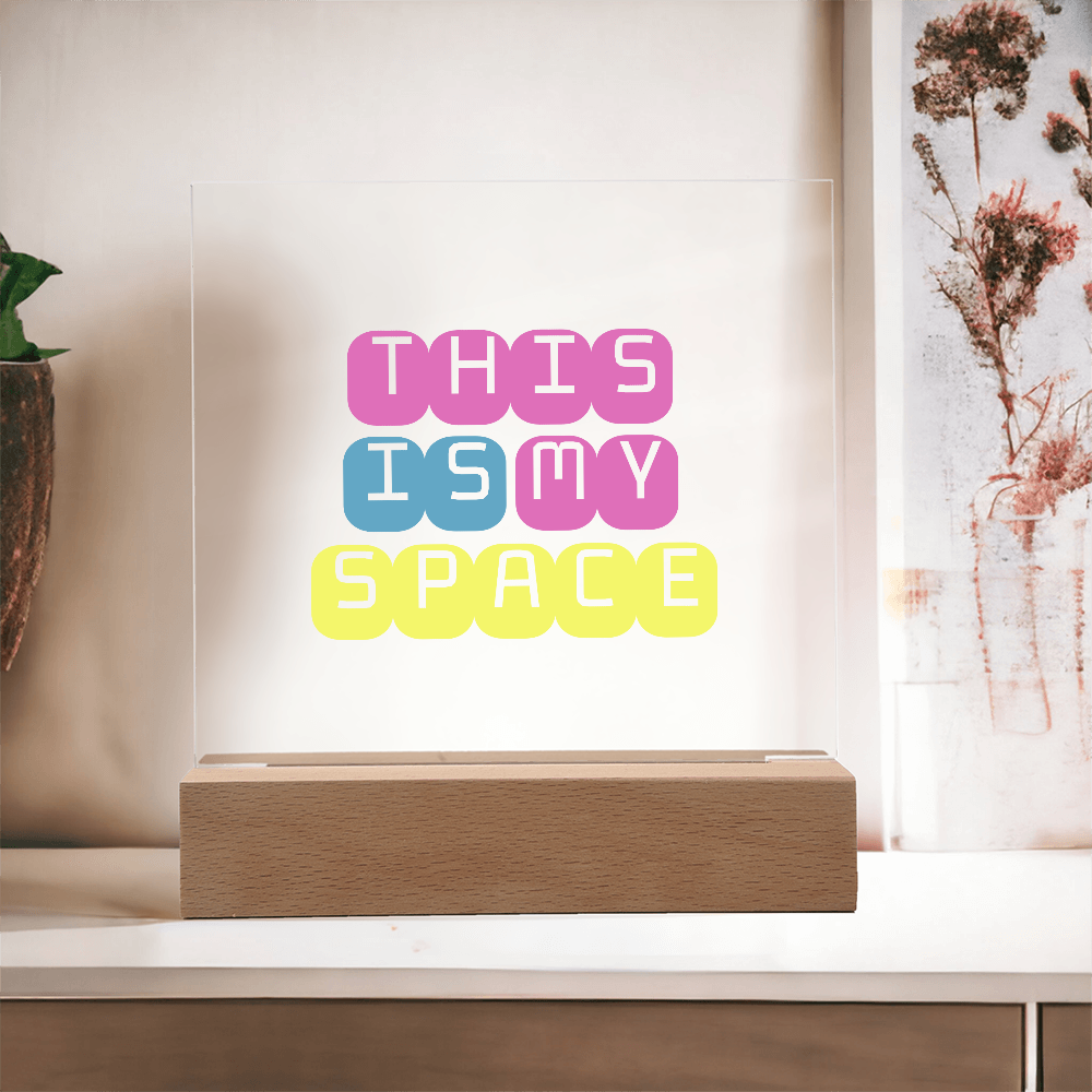 GlowSpace™ Square Acrylic Plaque