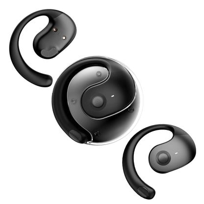 Out of Ear Open Ear Headphones Outside The Ear Wireless Ear Hanging Bluetooth Headset Ows Over The Ear Open Ear Buds Earbuds Outside The Ear Headphones Bone Air Conduction Earbuds Black