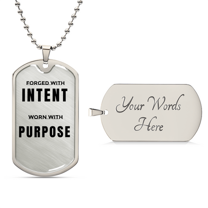 Luxury Graphic Dog Tag Necklace