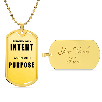 Luxury Graphic Dog Tag Necklace