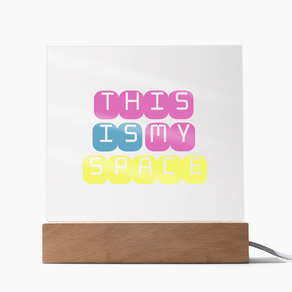 GlowSpace™ Square Acrylic Plaque