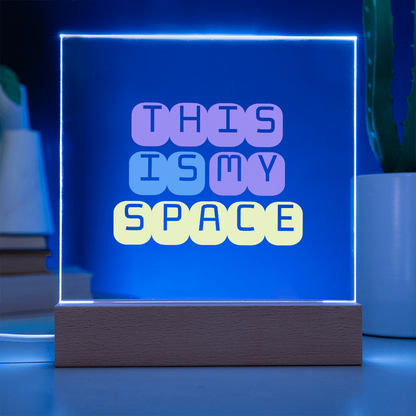 GlowSpace™ Square Acrylic Plaque