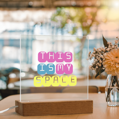 GlowSpace™ Square Acrylic Plaque