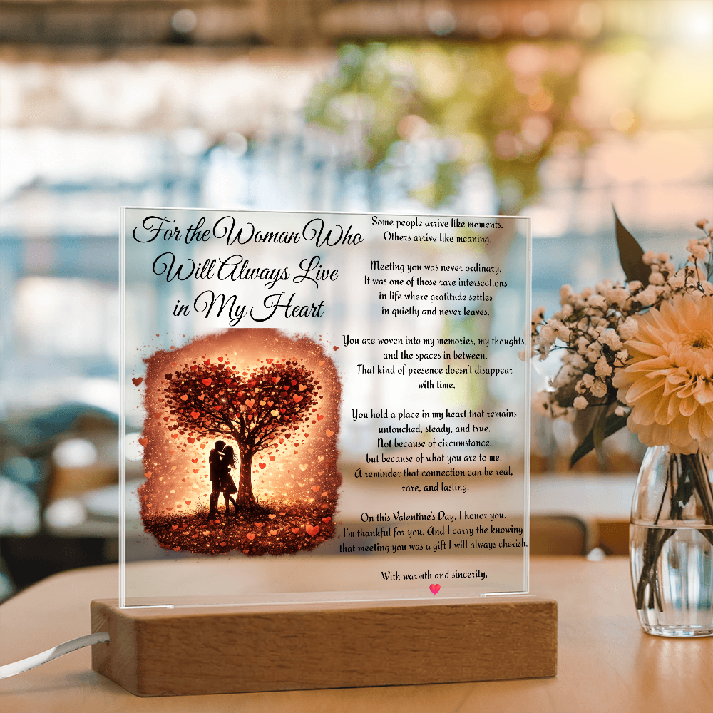 “Always in My Heart” LED Acrylic Plaque