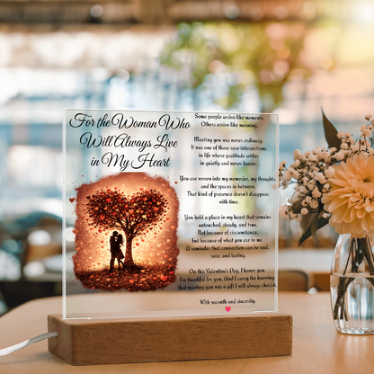 “Always in My Heart” LED Acrylic Plaque