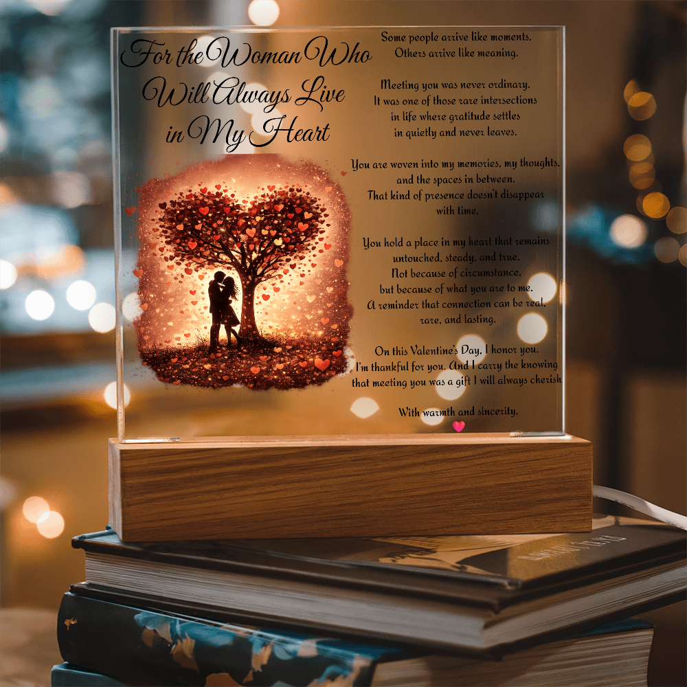 “Always in My Heart” LED Acrylic Plaque