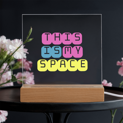 GlowSpace™ Square Acrylic Plaque