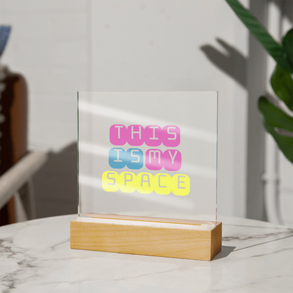 GlowSpace™ Square Acrylic Plaque