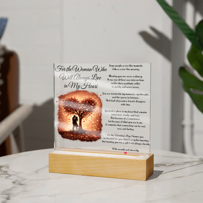“Always in My Heart” LED Acrylic Plaque
