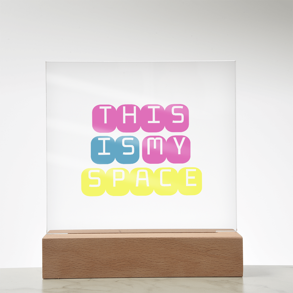 GlowSpace™ Square Acrylic Plaque