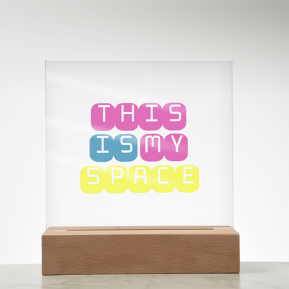 GlowSpace™ Square Acrylic Plaque