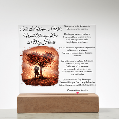 “Always in My Heart” LED Acrylic Plaque