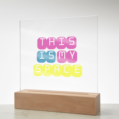 GlowSpace™ Square Acrylic Plaque