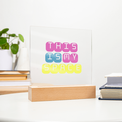 GlowSpace™ Square Acrylic Plaque