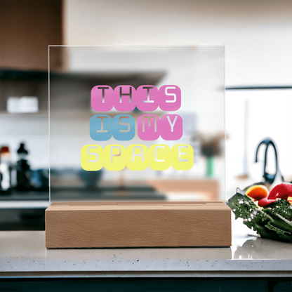 GlowSpace™ Square Acrylic Plaque