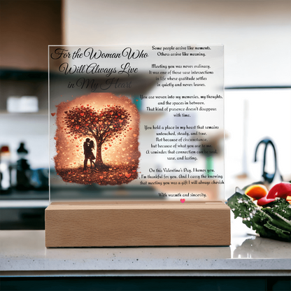 “Always in My Heart” LED Acrylic Plaque