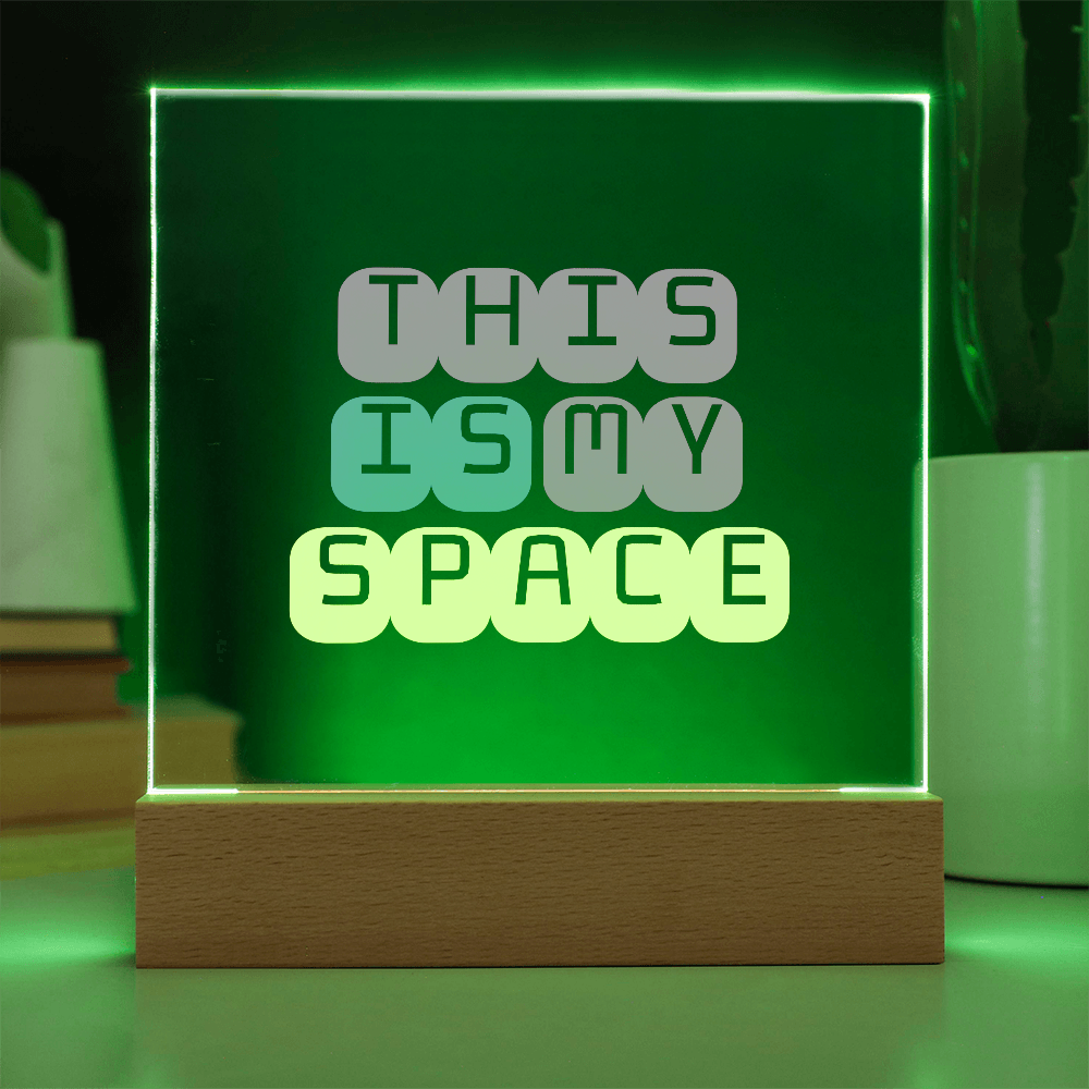GlowSpace™ Square Acrylic Plaque