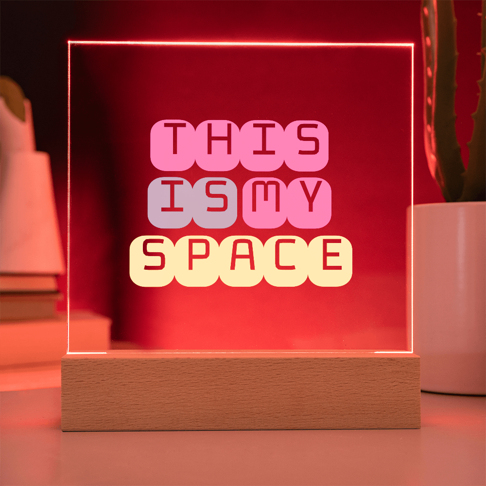 GlowSpace™ Square Acrylic Plaque