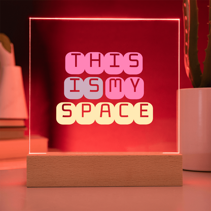 GlowSpace™ Square Acrylic Plaque