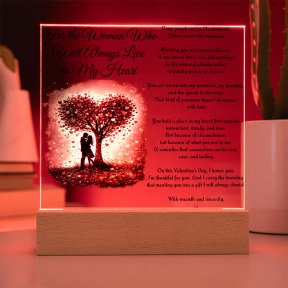 “Always in My Heart” LED Acrylic Plaque