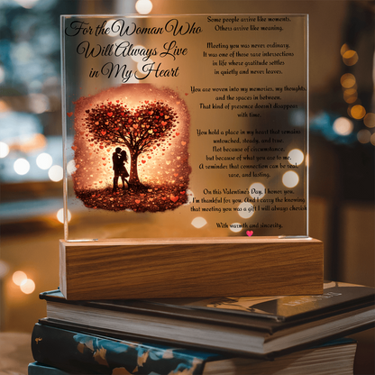 “Always in My Heart” LED Acrylic Plaque