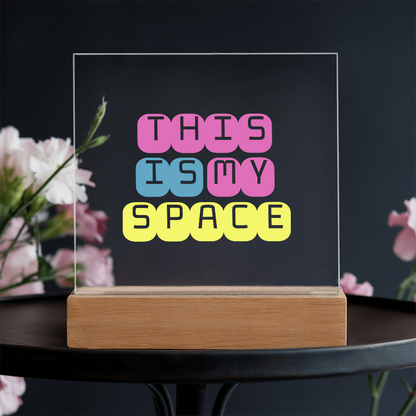 GlowSpace™ Square Acrylic Plaque