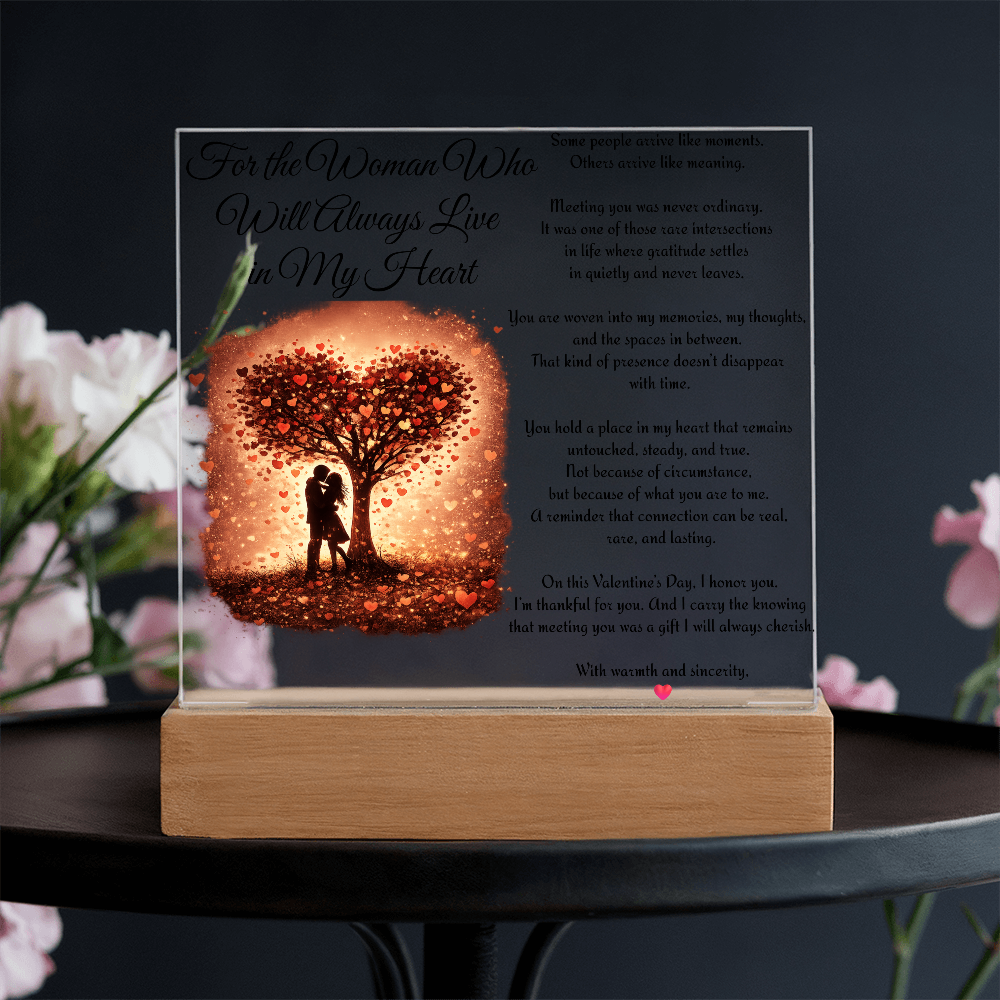 “Always in My Heart” LED Acrylic Plaque