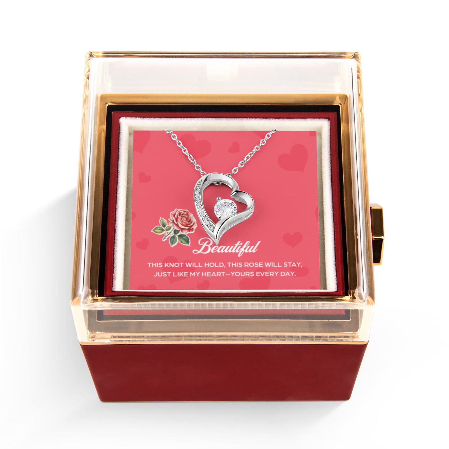 Forever Love with Rotating Rose Gift Box