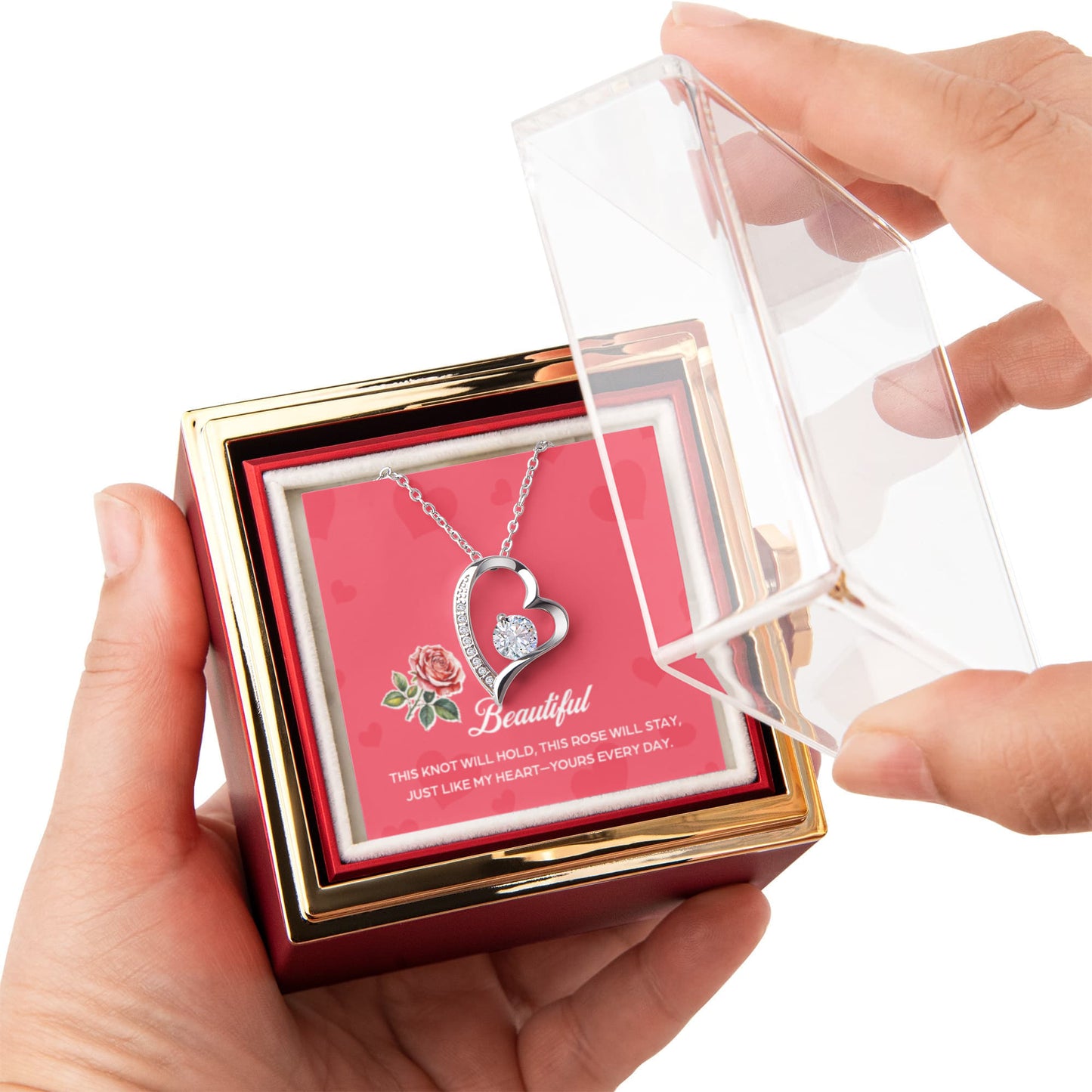Forever Love with Rotating Rose Gift Box